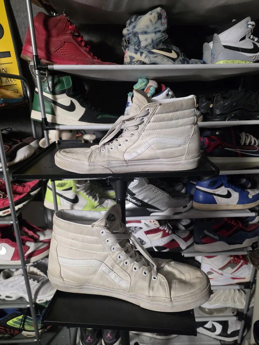 🔥 Vans Men Size 12 Beige High-Top Skate Sneakers